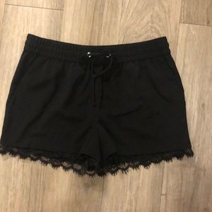 Express drawl-string black shorts!